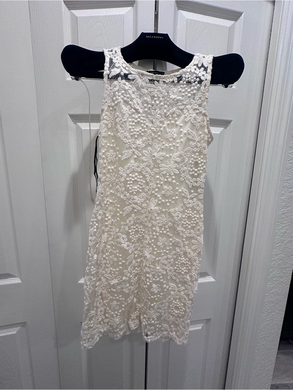 Forever 21 White Embroidered Lace Dress
